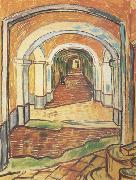 Vincent Van Gogh Corrdor in Saint-Paul Hospital (nn04) painting